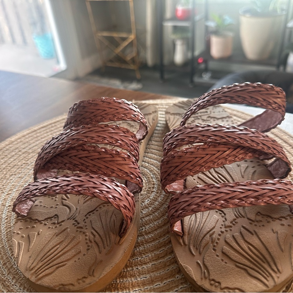 Billabong Lily Jane Braided Slide Sandal- Rose
